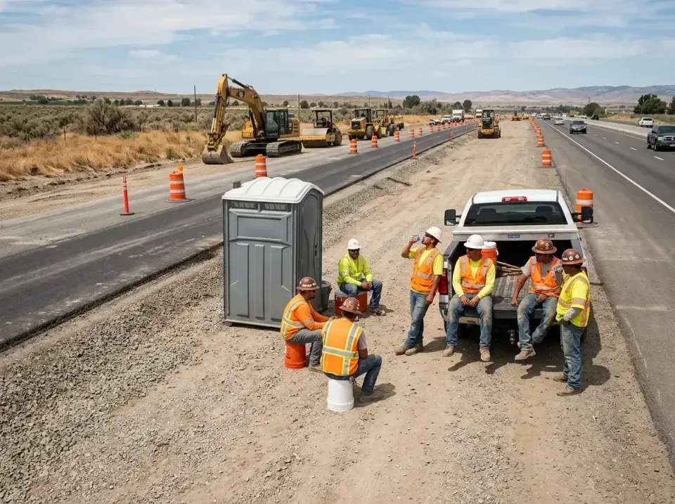 highway-road-construction-crew-007 — frequently asked questions, Porta Potty and Restroom Rentals in Myrtletown, CA